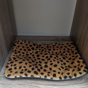 Cheetah clutch handbag